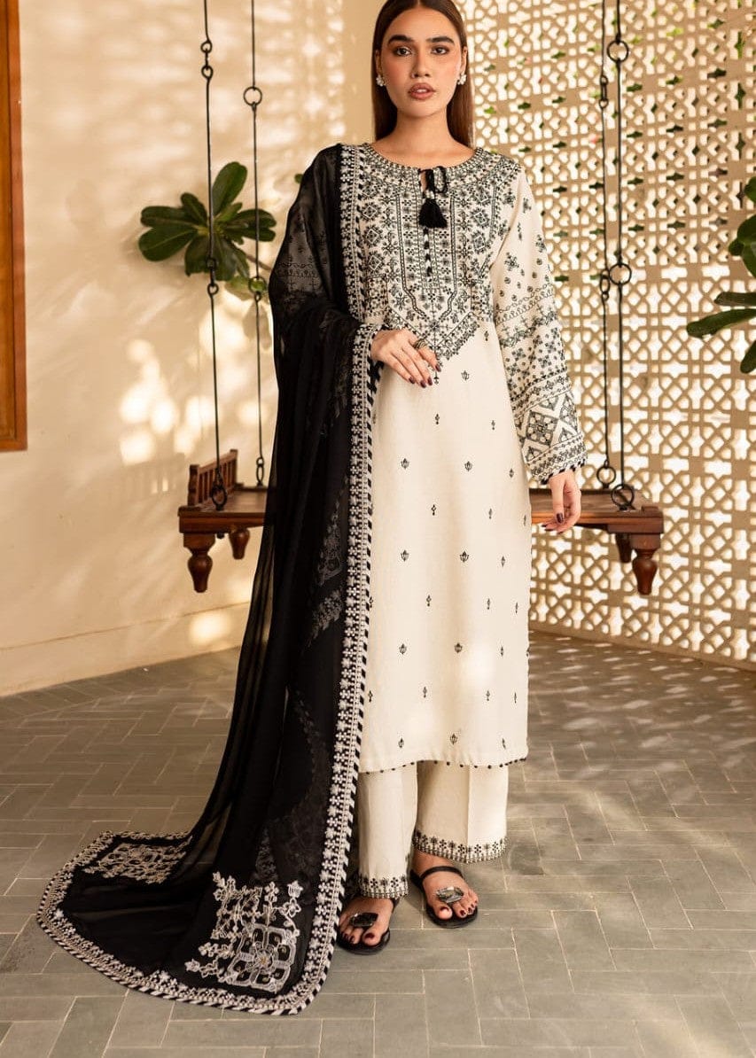 3-Piece Cotton Embroidered Stitch Suit original video ke sath