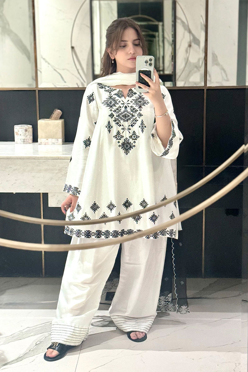 Tana neer 2pc embroidery stitch suit
