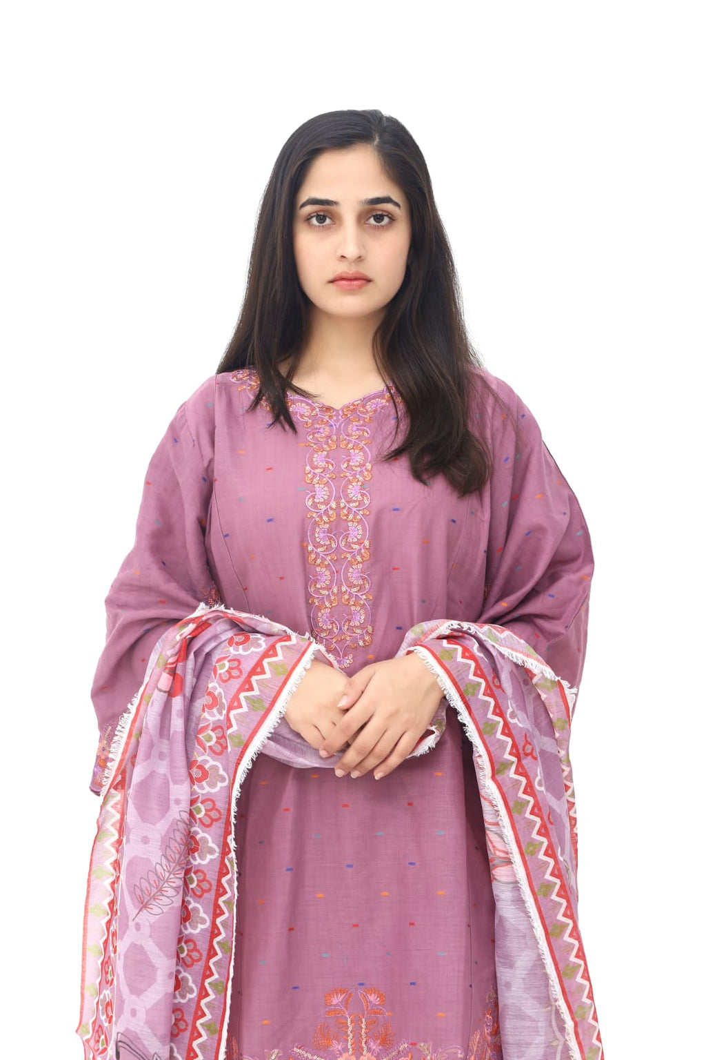 Doriya lawn 3-Piece Suit with Digital Print  lawn dupatta
