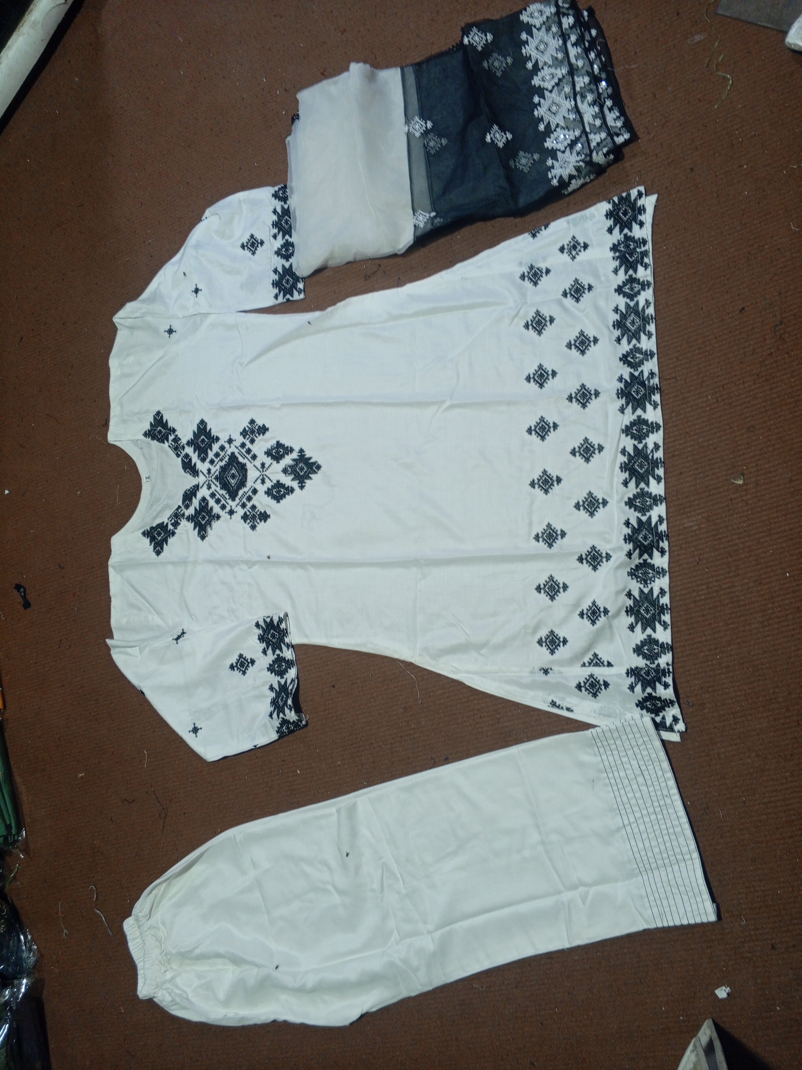 Tana neer 2pc embroidery stitch suit